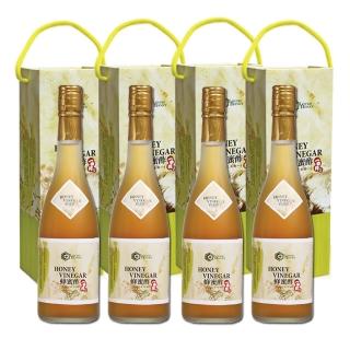 6213064 OL 【情人蜂蜜】台灣健康蜂蜜酢飲500mlx4入組 附手提禮盒