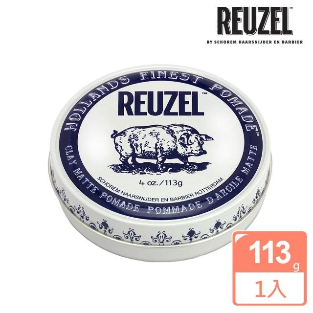 【REUZEL】Clay Matte Pomade 白豬強力黏土級水性髮泥(113g)