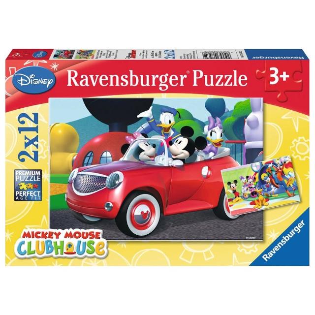 【德國Ravensburger】米奇妙妙車隊 - 2*12片(維寶拼圖)