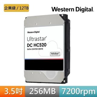 【WD 威騰】Ultrastar DC HC520 12TB 3.5吋 企業級硬碟(HUH721212ALE604)