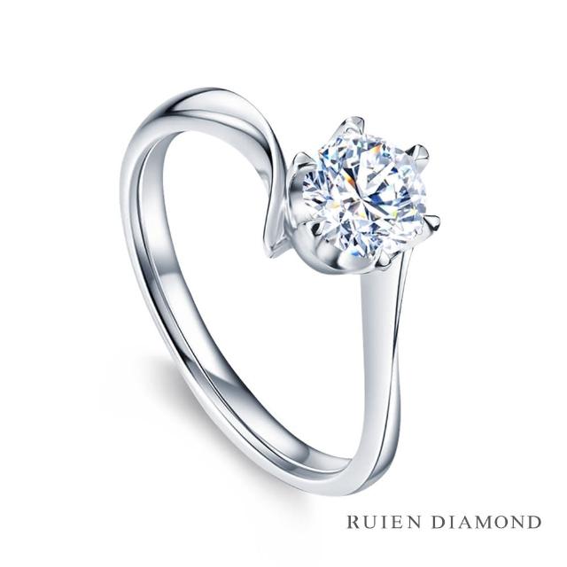 【RUIEN DIAMOND 瑞恩鑽石】GIA50分 D VVS2 3EX(18K白金 炫動 鑽石婚戒)