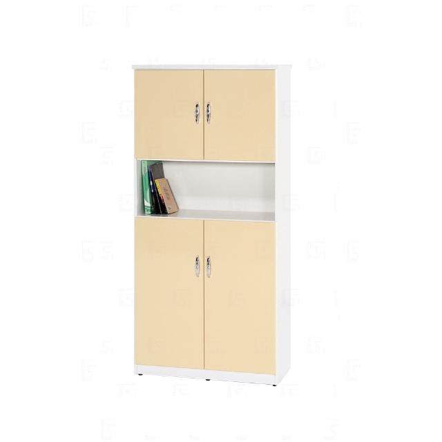 【艾蜜莉的家】2.7尺塑鋼四門鞋櫃(緩衝油壓門片)