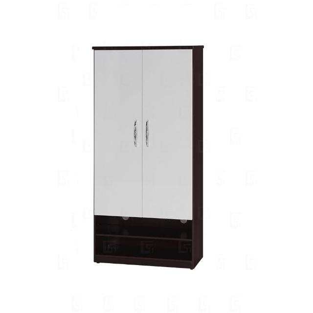 【艾蜜莉的家】2.7尺塑鋼雙門鞋櫃(緩衝油壓門片)