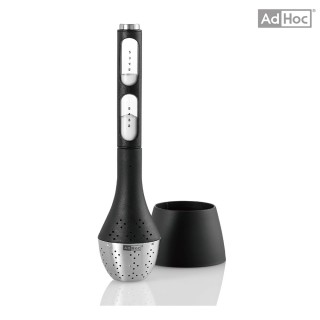 【AdHoc】附計時器漂浮濾茶器  黑