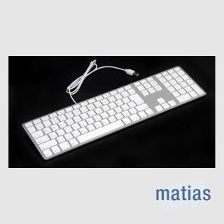 【Matias】Wired Aluminum Mac有線鋁質中文長鍵盤(蘋果鍵盤)