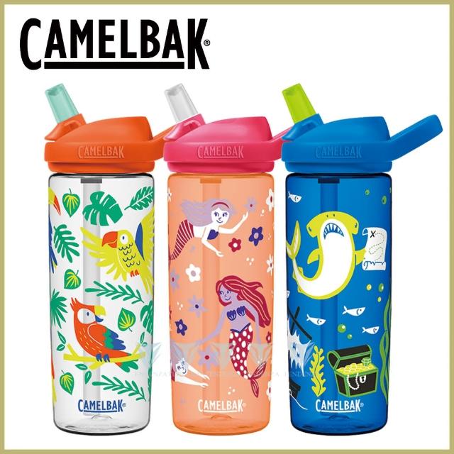 【CAMELBAK】600ml eddy+多水吸管水瓶 炭黑(CB1642001060 水壺)