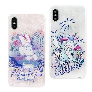 【Disney 迪士尼】iPhone X/Xs五彩貝殼系列手機殼_叢林風(5.8吋)