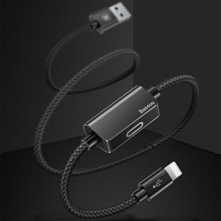 【BASEUS】倍思高韌性三合一USB Lightning 1M充電線/數據線(黑色)