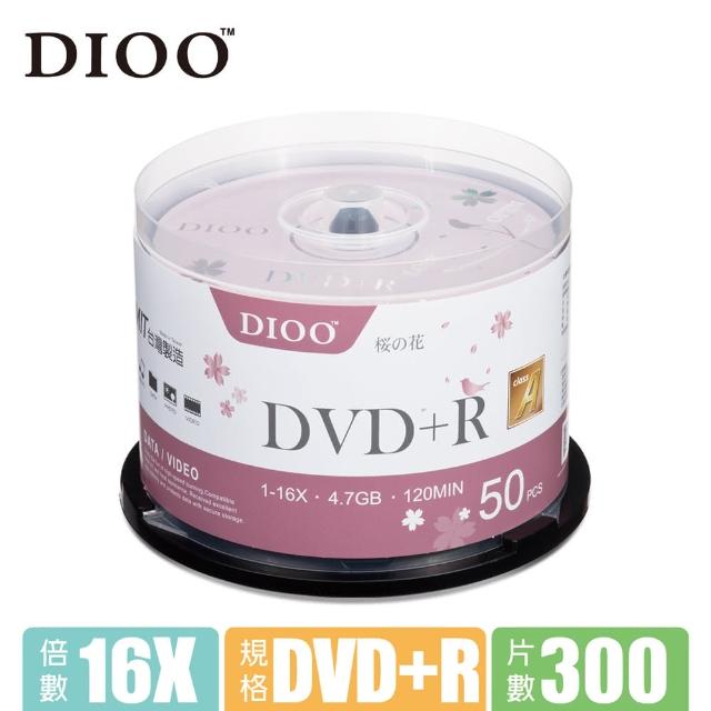 【DIOO】櫻花版 16X DVD+R 300片桶