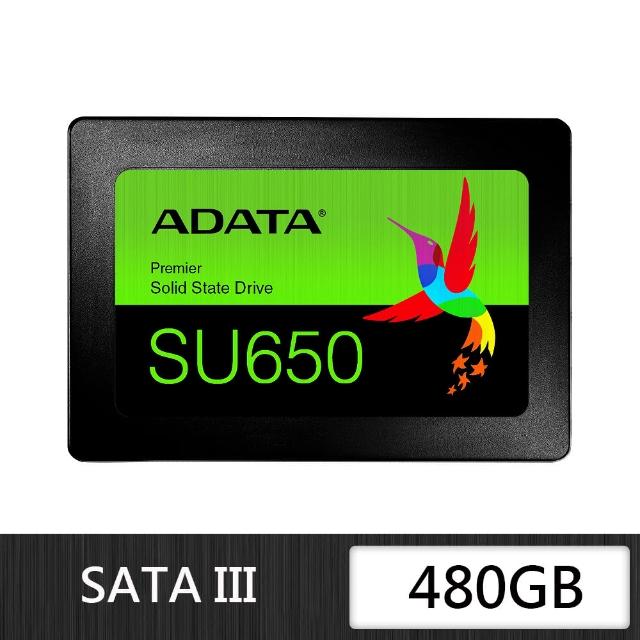 【ADATA 威剛】Ultimate SU650_480G SATA TLC 固態硬碟(讀：520M/寫：450M)