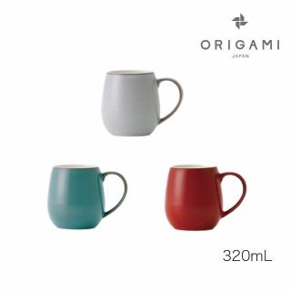 【ORIGAMI】日本摺紙咖啡Barrel Aroma 陶瓷馬克杯320ml  復古3色