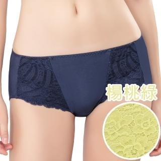 【Swear 思薇爾】花伶系列M-XL蕾絲低腰平口內褲(楊桃綠)