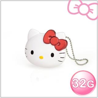 【HELLO KITTY】AH101 32GB 經典立體造型隨身碟(-璀璨紅)