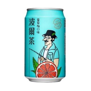 6500707 OL 【金車】波爾茶-葡萄柚口味320mlx24入/箱(TQF微笑標章)