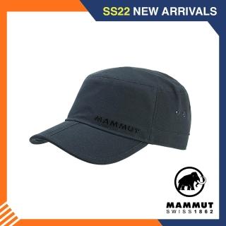 【Mammut 長毛象】Lhasa Cap 防曬休閒帆布鴨舌帽 幻影黑 #1191-00020