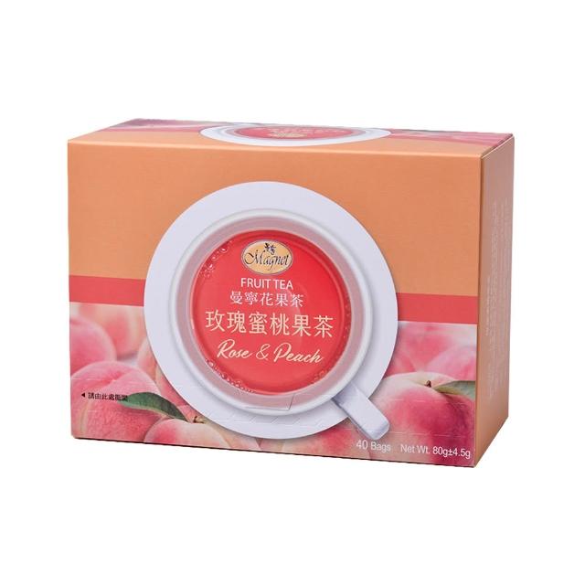 【曼寧】花草茶包量販盒1.5g-2gx40包x5盒 口味任選(玫瑰蜜桃果茶/康福茶/洋甘菊茶/薰衣草茶/玫瑰花茶)