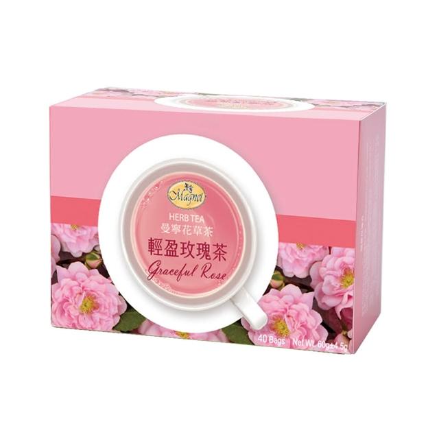 【曼寧】花草茶包量販盒1.5g-2gx40包x3盒 口味任選(玫瑰蜜桃果茶/康福茶/洋甘菊茶/薰衣草茶/輕盈玫瑰茶)