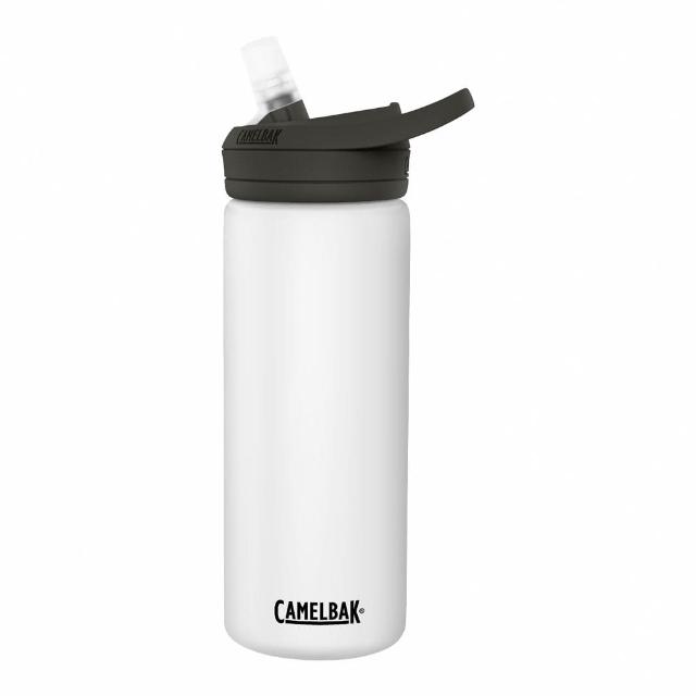 【CAMELBAK】600ml eddy+多水吸管保冰/溫水瓶 經典白(CB1649101060)