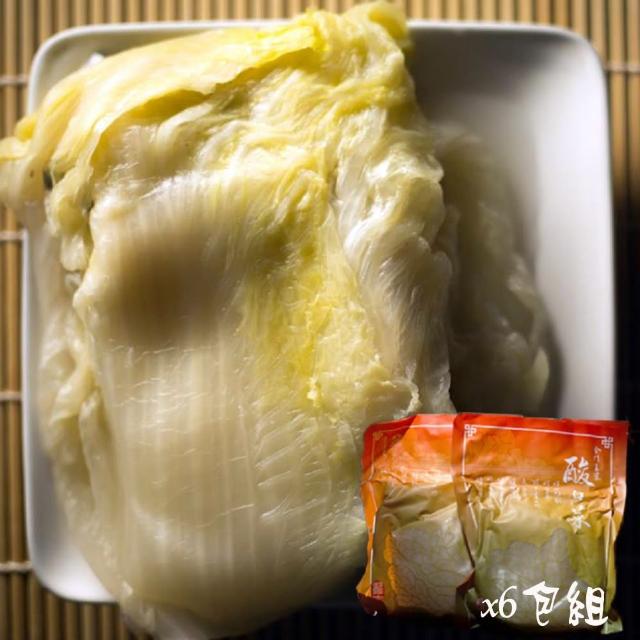 【金門翟家】高梁酸白菜6包組(600g/包)