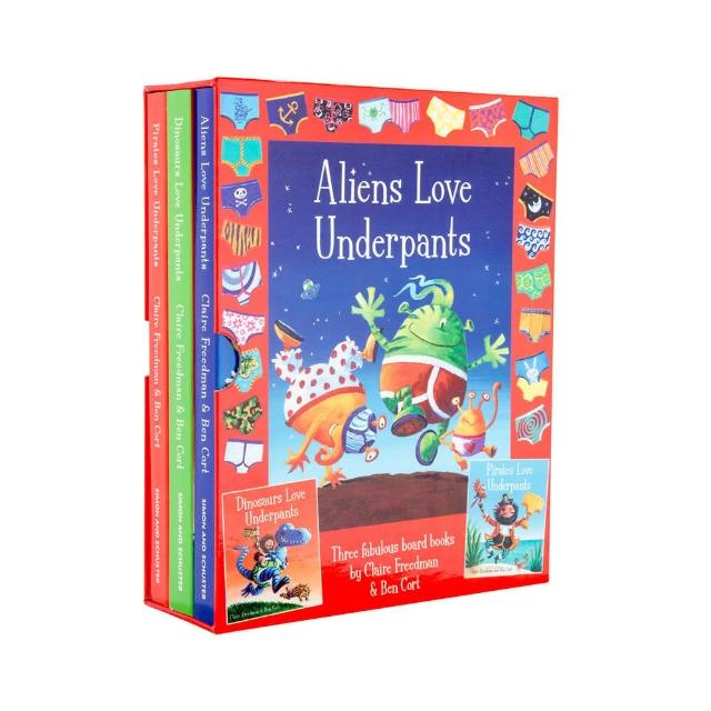 【Waynebook 瑋恩書店】Aliens Love Underpants Collection 3 Books(硬頁套書) | 拾書所