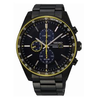 【SEIKO 精工】Criteria 耀眼時刻三眼太陽能錶(SSC729P1/V176-0AZ0SD)
