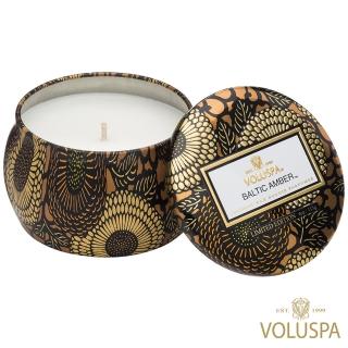 【美國 VOLUSPA】波羅的海琥珀 錫盒 113g香氛蠟燭(Baltic Amber)