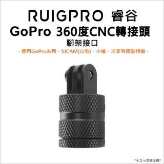 【RUIGPRO睿谷】GoPro/小蟻/SJCAM山狗/米家 運動相機 360度旋轉CNC轉接頭(腳架接口)