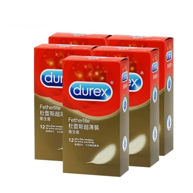 【Durex 杜蕾斯】超薄裝保險套12入*5盒