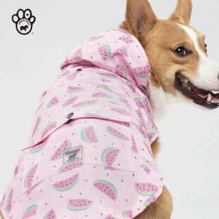 【CANADA POOCH】PICK ME PONCHO-繽紛悠遊輕量印花雨衣-18號(寵物雨衣)