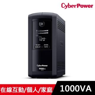 【CyberPower】1000VA在線互動式不斷電系統(CP1000AVRLCDA)