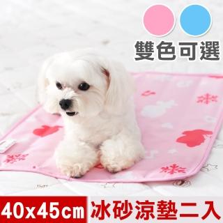 【奶油獅】雪花樂園-長效型降6度涼感冰砂冰涼墊/10公斤以下小型寵物(40x45cm二入)