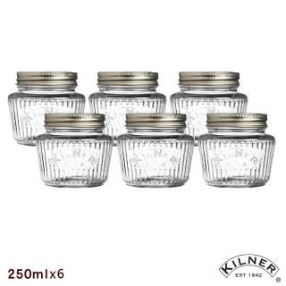 【KILNER】復古風果醬罐0.25L(超值6入組)