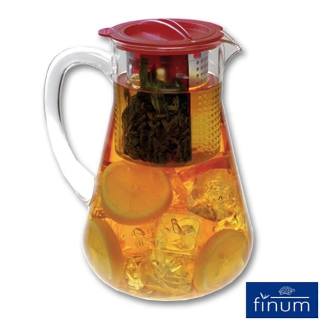 【Finum】冷泡控制壺1800ml(紅)