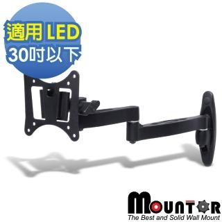 【HE Mountor】鋁合金單懸臂拉伸架/電視架-適用28吋以下LED(MAR012)