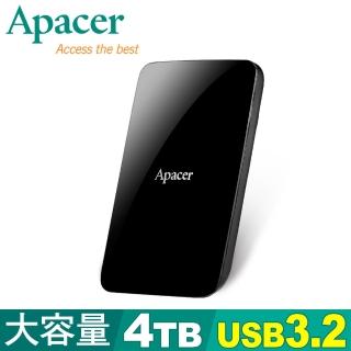 【Apacer 宇瞻】AC233 4TB USB 3.1 Gen 1(2.5吋行動硬碟-速達)