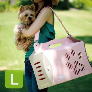 【crazypaws 瘋狂爪子】V2 ECO環保寵物外出摺疊提箱-L號(寵物旅行箱/寵物包/寵物提箱)