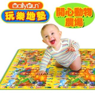 【WallyFun】嬰兒玩樂爬行墊/遊戲墊(開心動物農場)
