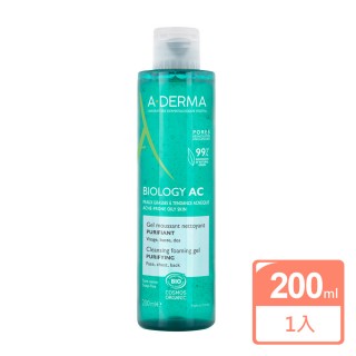 【A-DERMA 艾芙美】燕麥新葉控油清爽潔膚凝膠200ml