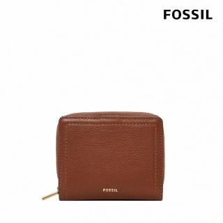 【FOSSIL】Logan RFID 咖啡色迷你多功能短夾SL7923200