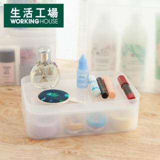 【生活工場】簡約主張附蓋收納盒 大  霧白