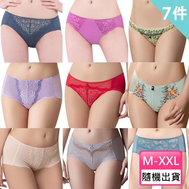 【Swear 思薇爾】尻俏臀美型蕾絲M-XXL小褲7件組（隨機出貨）