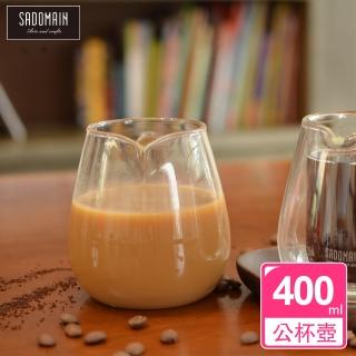 【仙德曼 SADOMAIN】多用途單層玻璃公杯量壺 400ml(玻璃杯/公杯/量杯)