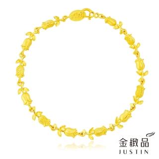 【金緻品】黃金手鍊 美好香氣 玫瑰花環 1.88錢(純金手鍊 金飾 9999純金手環 花朵造型)