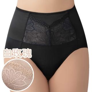 【Swear 思薇爾】撩波系列M-XXL蕾絲高腰三角修飾褲(白玫瑰)