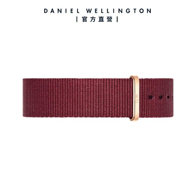 【Daniel Wellington】DW 錶帶 Classic Roselyn 玫瑰紅織紋錶帶(DW00200211)