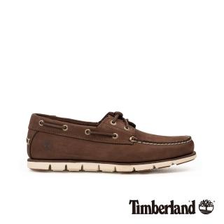 【Timberland】男款深棕色磨砂革帆船鞋(A26QS931)