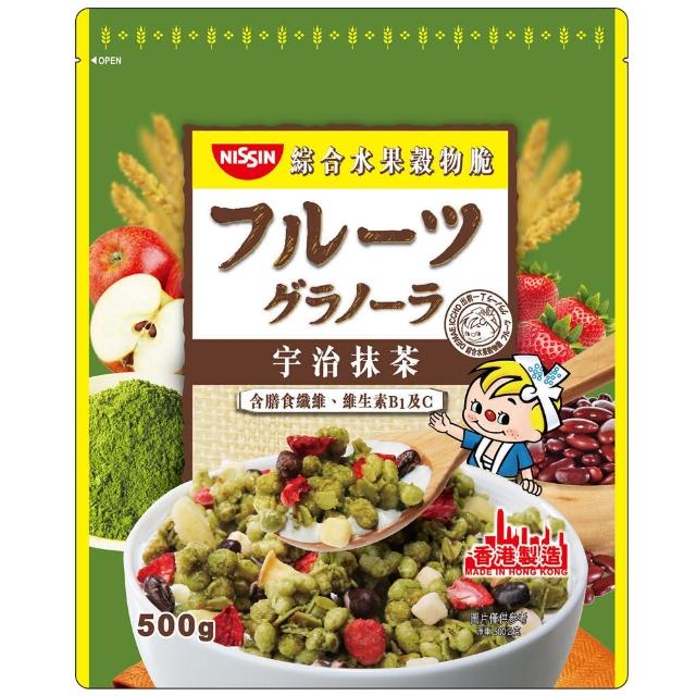 【NISSIN 日清】綜合水果穀物脆(豐盛果實/宇治抹茶/楓糖果實500g、香甜草莓/焦糖腰果風味400g)
