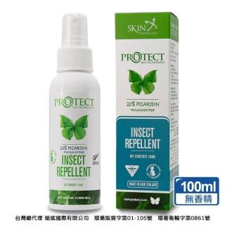 【紐西蘭Skin Technology】Protect 20%派卡瑞丁 Picaridin 瑞斌長效防蚊液-100ML(無香精)