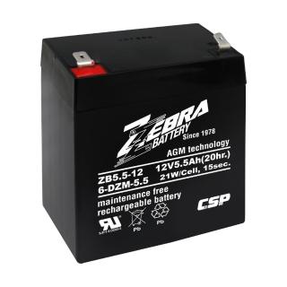 【CSP】ZB5.5-12鉛酸電池12V5.5Ah(等同NPH5-12.NP4-12加強版增量30%.UPS.電子吊秤.電動滑板車)
