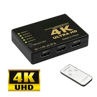 4K2K 高畫質HDMI 5進1出遙控切換器